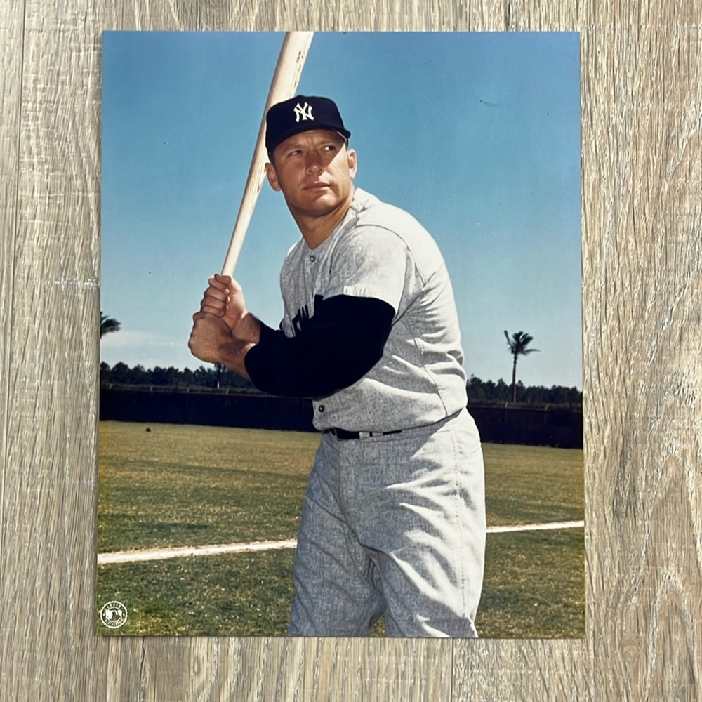 Genuine MLB Mickey Mantle Colored Photograph